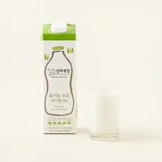 상하목장 유기농 인증 우유 저지방, 900ml