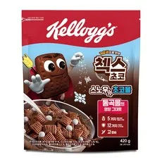 첵스초코 오곡으로 만든 스노우초코볼 시리얼, 420g, 1개