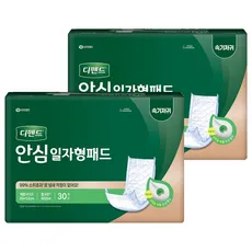 디펜드 남녀공용 안심 일자형 패드 성인기저귀 주간용, 30개입, 1개
