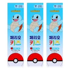 페리오 키즈 포켓몬스터 치약, 사과향, 3개