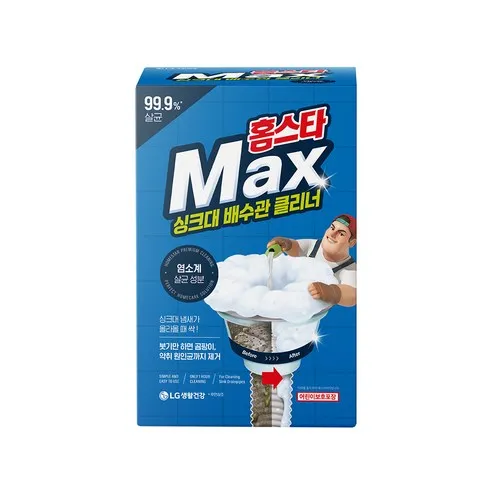 홈스타 맥스 싱크대 배수관 클리너, 680ml