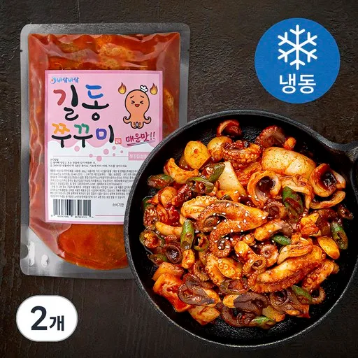 바담바담 길동 쭈꾸미볶음 매운맛 (냉동), 500g