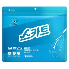 스카트 올인원 변기 청소 브러쉬 아쿠아 샤워 리필 24p