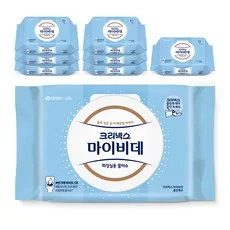 마이비데 클린케어 화장실용 물티슈 캡형, 192g