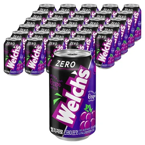 웰치스 포도맛 제로, 355ml