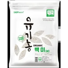 대구농산 유기농 백미 상등급, 4kg