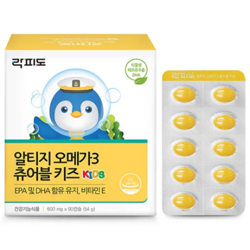 락피도 알티지 오메가3 츄어블 키즈, 90정, 6개