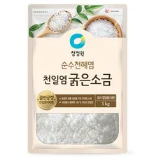 청정원 천일염 굵은소금, 1kg