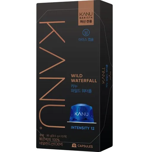 카누 바리스타 머신 전용 캡슐커피 와일드워터폴, 9.5g
