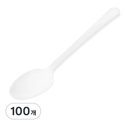 코멧 심플한 일회용 개별포장 숟가락 화이트