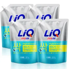 리큐 진한겔 하이브리드 드럼세탁기용 액상세제 플로럴 부케향 리필, 2.1L