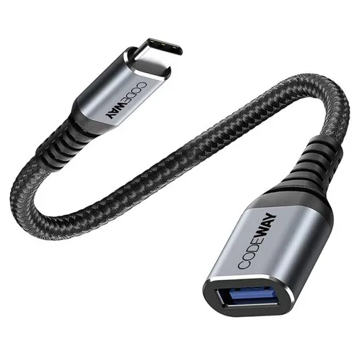 코드웨이 USB C타입-A타입 3.0 OTG 젠더, 0.5m, 혼합색상