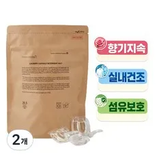 패밀리그라운드 유아아기 캡슐세제 온가족케어 식물성분 시그니처 스윗로즈향