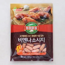 롯데햄 의성마늘 비엔나 소시지, 500g