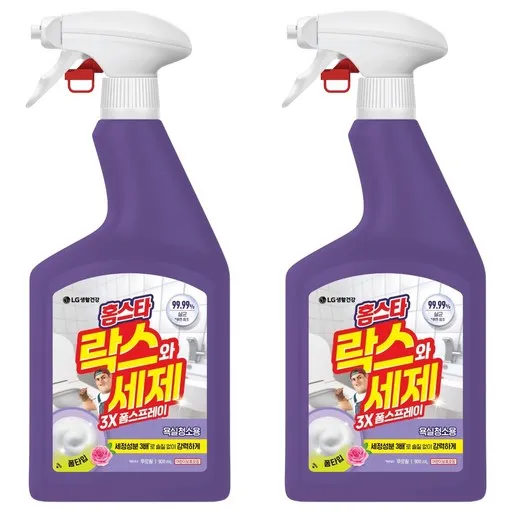 홈스타 락스와 세제 3X 폼 스프레이 후로랄, 없음, 4개, 500ml