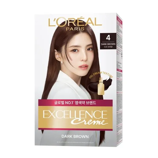 로레알파리 엑셀랑스 크림 빗캡으로 간편한 새치염색 염모제
