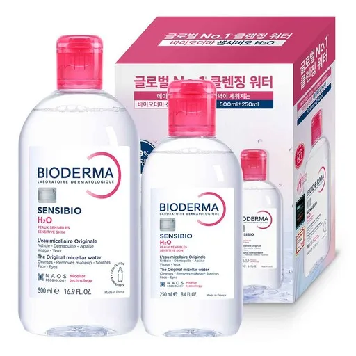 바이오더마 센시비오 H2O 민감용 클렌징 워터 기획세트 500ml + 250ml