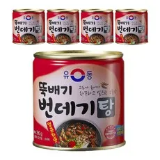 유동 뚝배기 번데기탕 얼큰한맛 통조림, 280g