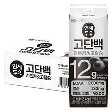 연세두유 고단백 검은콩 & 고칼슘 두유, 190ml