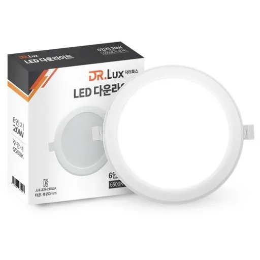 ๋ฅํฐ๋ฃฉ์ค LED ๋ค์ด๋ผ์ดํธ 20W 150mm 6์ธ์น ๋ฐฉ์ตํ