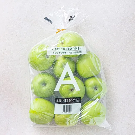 셀렉트팜 GAP 인증 A 초록사과 중과, 1.5kg(중과/7~8입)