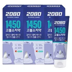 2080 일사오공 고불소 주니어 치약 애플라임향, 80g
