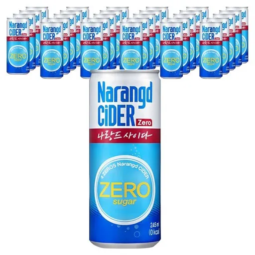 동아 나랑드사이다 245mlx1캔/ZERO/0kcal/사이다/캔, 245ml