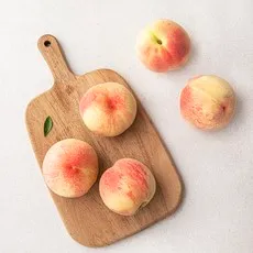 효성팜 부드러운 백도 복숭아, 1.2kg(5~6입)