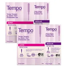 템포 오리지널 슈퍼 20개입 + 레귤러 3개입 탐폰, 2세트, SUPER + REGULAR