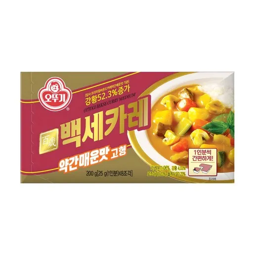 오뚜기 백세카레 고형 약간매운맛, 200g