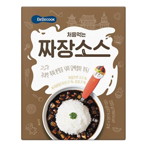 베베쿡 처음먹는 덮밥 소스, 짜장, 200g