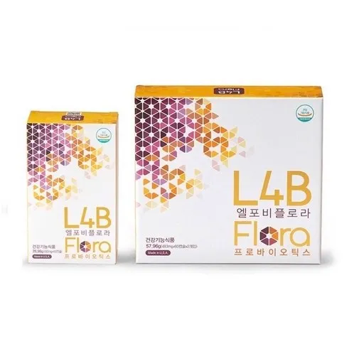 정품)엘포비 플로라(L4B Flora) 유산균 프로바이오틱스 DANISCO 균주 100억 CFU