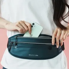 파우치랩 러닝벨트 방수 초경량 스포츠 힙색, 네이비