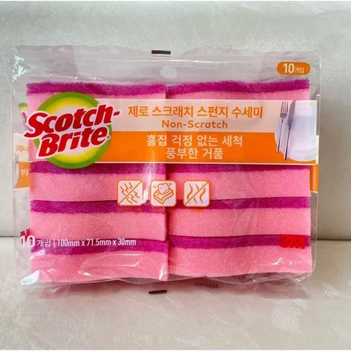스카치브라이트 제로 스크래치 스펀지 수세미