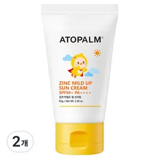 아토팜 징크 마일드 업 선크림 SPF50+ PA++++, 65g