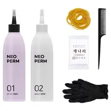 세트 마잘 순한 비건 셀프 파마약 네오펌 저자극 비건 펌제 염색모 손상모 최소화, 150ml