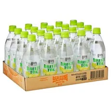 브리지톡 풀무원 탄산음료 레몬 유라벨, 20개, 500ml