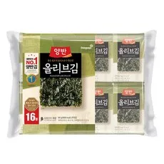 양반 올리브김 식탁 8p, 4g, 16개