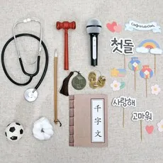 전통 돌잡이 판사봉 청진기 마패 마이크 붓 엽전 천자문, 전통돌잡이, 1개