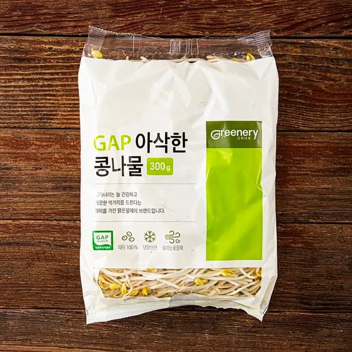 [로켓프레시] 맑은물에 그리너리 GAP 인증 아삭한 콩나물