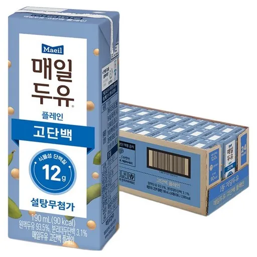 매일유업 매일두유 고단백, 190ml