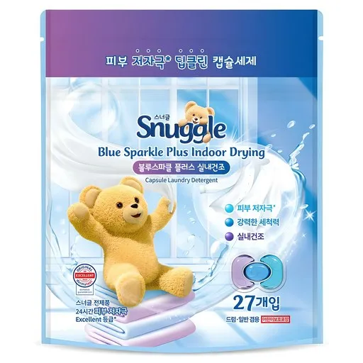 스너글 블루스파클 플러스 실내건조 캡슐세제