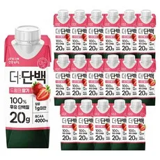 빙그레 더단백 드링크 250ml 드링크딸기 1개입/단백질드링크/우유단백질/단백질보충