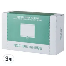 더페이스샵 데일리 마일드 100% 코튼 화장솜, 80매입