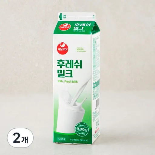 서울우유 후레쉬 밀크, 900ml