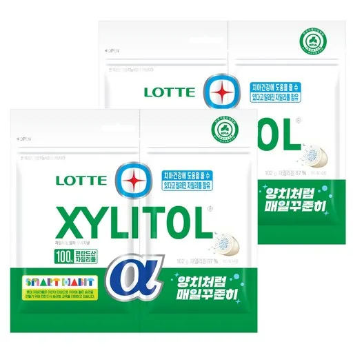 롯데자일리톨 알파 오리지날 껌 리필