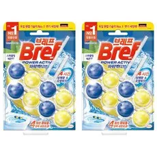 브레프 파워액티브 변기세정제 스파클링 레몬향, 100g