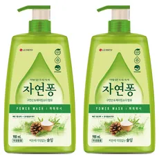 자연퐁 찌든때 걱정없는 솔잎 파워워시 주방세제 용기형, 980ml