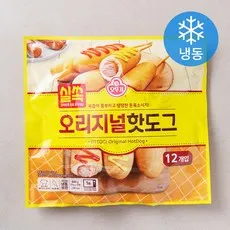 오뚜기 실쏙 오리지널 핫도그 (냉동), 70g, 12개입, 1개