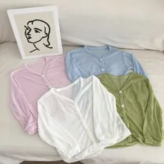 (kc인증)유아썸머가디건 여름가디건 시스루 아기 유아 여아 여름니트